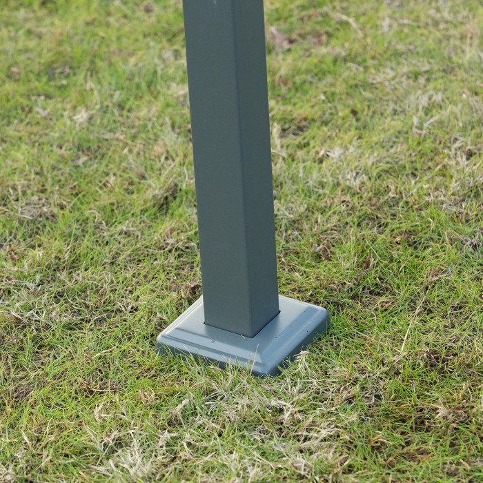 Пергола 3x2м для саду, садовий павільйон, навіс для тераси з металу, регульований дах, автономна конструкція, захист від сонця для тераси та саду, сірий