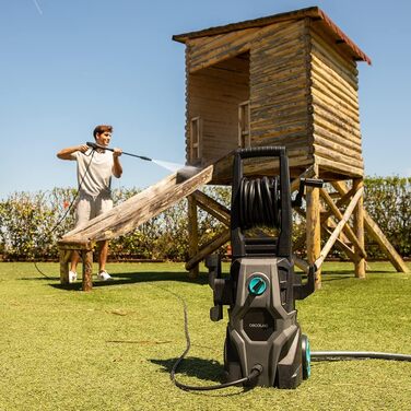 Мийка високого тиску Cecotec HydroBoost 2400 AdvanceCleany 180 бар, 2000 Вт, алюмінієва помпа, 480 л/год, для дому, саду та авто + 2 насадки, флакон для мила