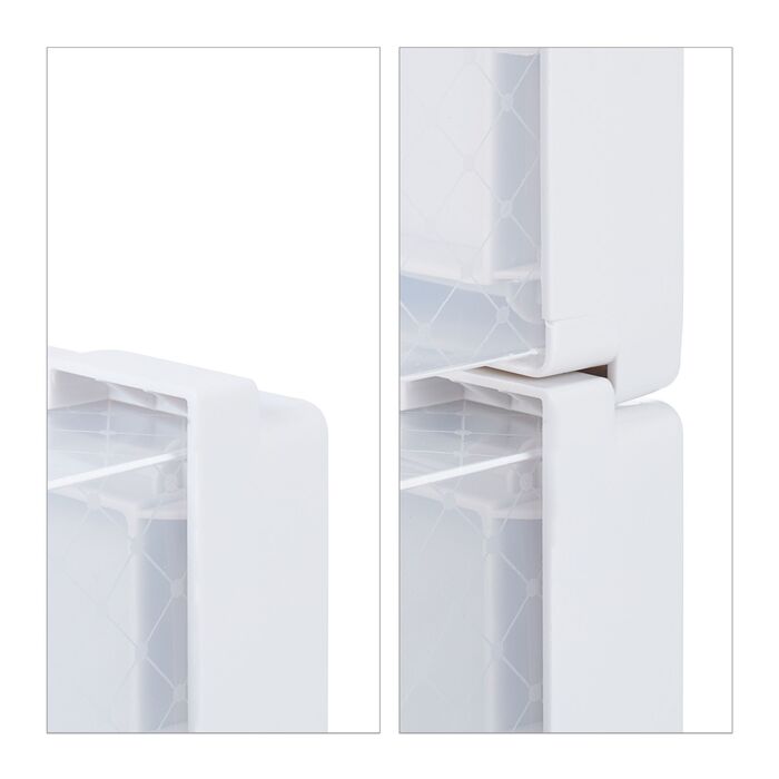 12 коробок для взуття Relaxdays, прозорі