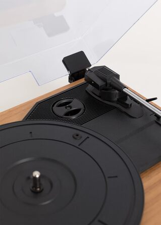 Програвач вінілу CREATE Salbeigrün з Bluetooth, USB, SD, MicroSD, Mp3, натуральне дерево, PRO