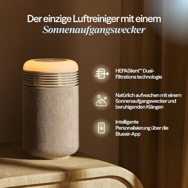 Повітряний фільтр Blueair Mini Restful для дому, спальні, дитячої кімнати: тихий, смарт, HEPASilent, проти пилу, алергенів, тварин, диму, плісняви