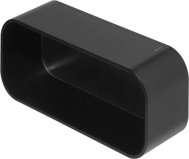 Полиця Tiger 2-Store, для використання в якості душового кошика або настінної полиці, пластик, колір чорний, для прикручування або склеювання, 25x18см Чорний 25x18см