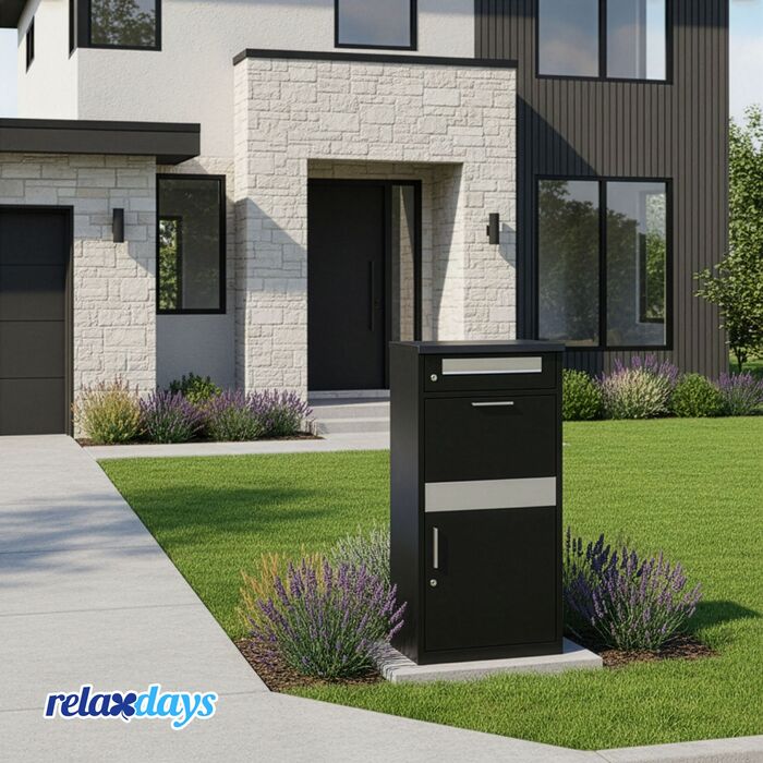 Скринька для листів Relaxdays з відділенням для пакунків