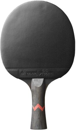 Ракетки для настільного тенісу STIGA Royal 5 зірок Pro Carbon, чорно-червоний комплект з більш ніж 40 кульками для настільного тенісу, білий