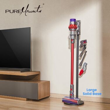 Підставка для пилососа PureMounts універсальна для Dyson, Philips, Samsung, Bosch, Miele, Xiaomi (чорна)