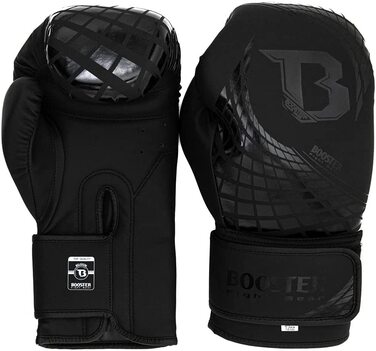 Боксерські рукавички Booster Fightgear Cube Black - боксерські рукавички для боксу Кікбоксинг спаринг Муай Тай 14 унцій