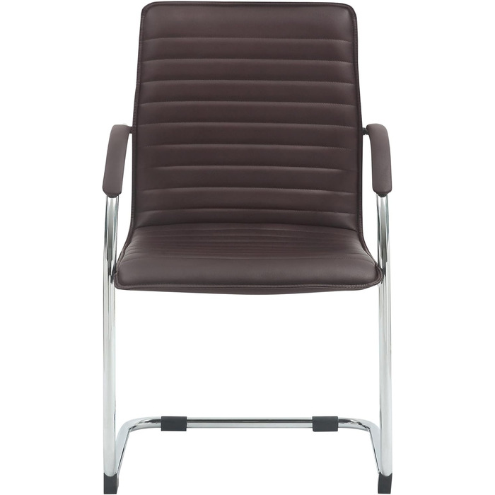 Набір з 2-х відкидних крісел Tira з штучної шкіри, коричневого кольору, з м'яким сидінням