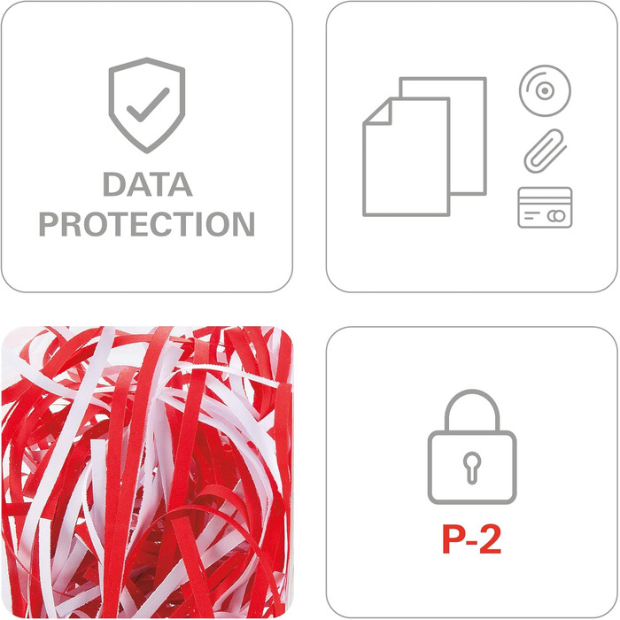 Шредер HSM Shredstar X10: безпечне знищення документів, CDs, DVDs, кредитних карток. Розмір частинок 4,5x30 мм, рівень P-4, 20л контейнер, 10 аркушів.