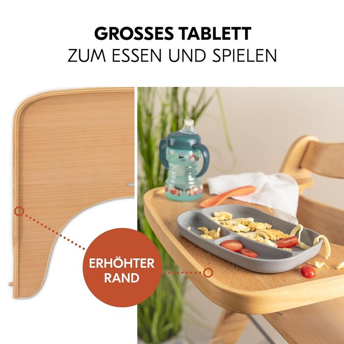 Дитячий стільчик Hauck Alpha Move Newborn Set - регульований, з підставкою для новонароджених та піднос