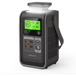 Портативна електростанція 192Wh LiFePO4, 140W USB-C, сонячний генератор 180W для кемпінгу, подорожей, надзвичайних ситуацій