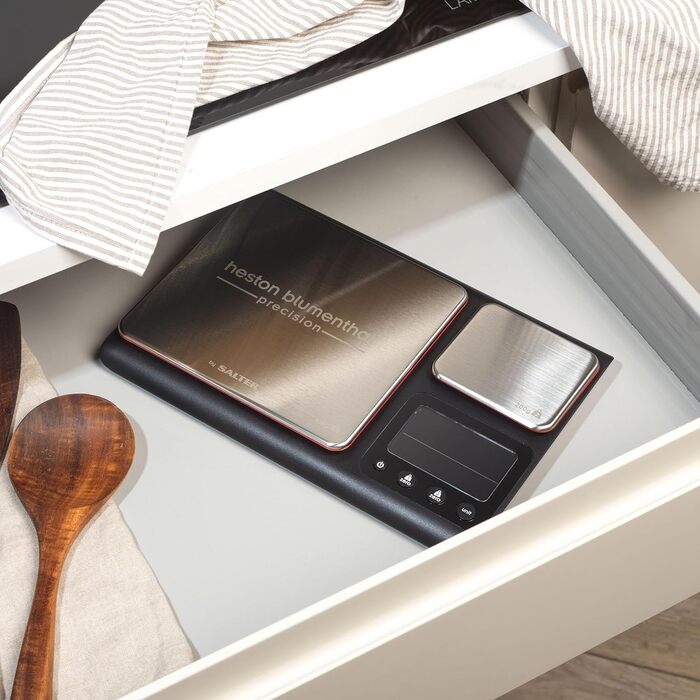 Кухонні ваги Heston Blumenthal Precision By Salter 1049A HBBKDRUP - прецизійна платформа, 10 кг, 1 г, з функцією тарування, метричні та імперські одиниці