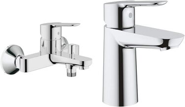 Змішувач для ванни Grohe BauEdge, хром, з автоматичним перемиканням душ/ванна, 23334000