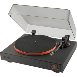 Вініловий програвач JBL Spinner BT з Bluetooth та aptX HD, чорний/помаранчевий, преміум-якість