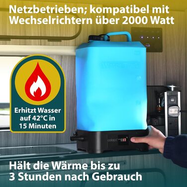 Портативна кемпінгова душ Colapz з акумулятором та помпою – перезаряджувана душ для кемпінгу, автодому, вана, автомобіля та домашніх тварин (душ з підігрівом)