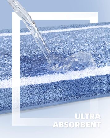 Килимок для ванної кімнати COLOR&GEOMETRY 60x110 см, неслизький, швидковисихаючий, для ванної, душу, пральні