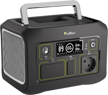 Портативна електростанція 300W (макс. 500W), 288Wh (90000mAh) з чистою синусоїдою 230V, LiFePO4 акумулятор, для кемпінгу, подорожей та надзвичайних ситуацій. P300E