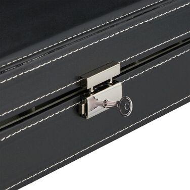 Стильна чорна скринька Relaxdays для зберігання 8 годинників