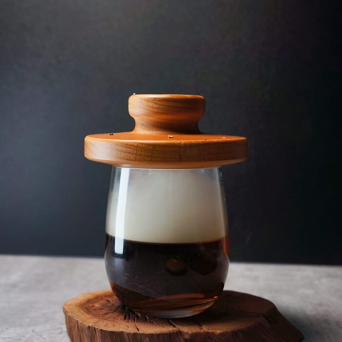 Набір для копчення віскі та бурбону Cocktail з ліхтариком, 6 смаків дерев'яної тріски (апельсин, кориця, імбир, вишня, лічі, гікорі) - ідеальний подарунок на ювілей або день народження