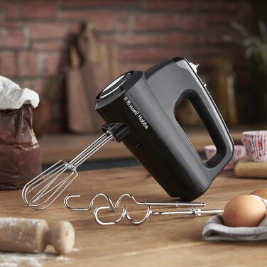 Міксер ручний електричний Russell Hobbs Desire 350W, чорний матовий - для тіста та збивання