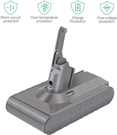 Акумулятор ARyee V8 для пилососа серії Dyson V8 з щіткою, фільтром попереднього очищення, постфільтром