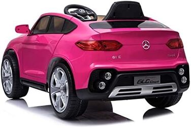 Дитячий електромобіль Mercedes GLC Coupe ліцензійний, рожевий, з пультом 2,4 ГГц FINOOS