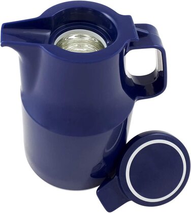 Термос Helios Thermoboy з нержавіючої сталі, 0.6 л, блакитний, для дому та подорожей, миється в посудомийній машині