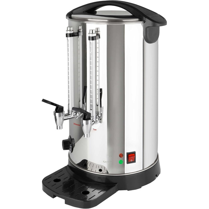 Чайоварка Teemaschine D6: 6 літрів, аналогове керування, з подвійними стінками, чайник-самовар