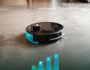 Робот-пилосос VG RVC 3002 BK: лазерна навігація, керування через додаток, чорний колір