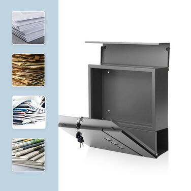 Скріпка Relaxdays з відсіком для газет