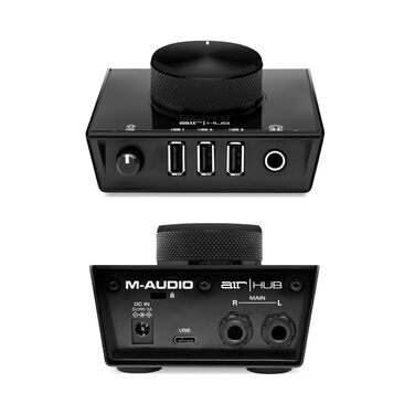M-Audio Air 192|6 USB аудіоінтерфейс для запису: 2 XLR/Line входи, програмне забезпечення AIR Hub (Чорний)