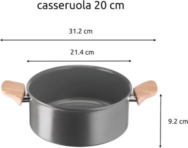 Сковорода Lagostina Vivissima 20 см з керамічним покриттям, для всіх типів плит, включаючи індукцію