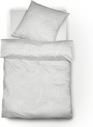 Постільна білизна з жаккардового льону fleuresse Прованс Престиж, Срібло (240x220 2 x 80x80 см)