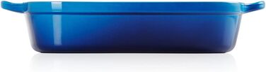 Сковорода Le Creuset Signature чавунна прямокутна, 4.9 л, 33 см, Azure (підходить для всіх плит, включаючи індукційну)