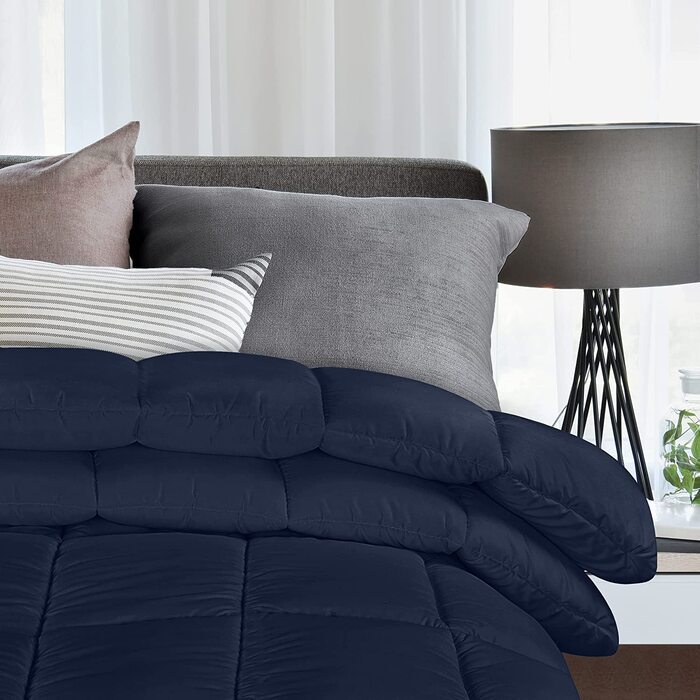 Комплект постільної білизни Utopia Bedding: ковдра 200x200 см, поліестер 350 GSM (білий)