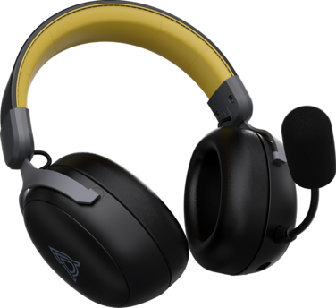 Бездротова ігрова гарнітура Ajazz AHM08 MAX Black Gray Yellow (AHM08-MAX-BGY)