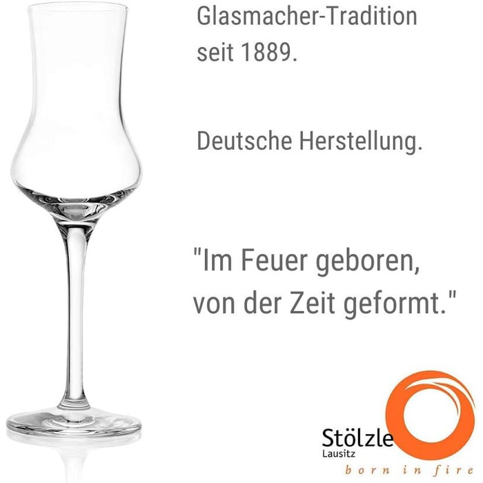 Набір келихів для грапи Stölzle Lausitz 6 шт 90 мл скляні