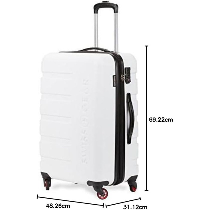 Чемодан SwissGear 7366 Hardside з розширюваним об'ємом та спін-колесами, зелений (3-Piece Set - 19/23/27, білий/Opulenter Garten)