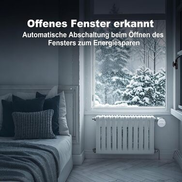 Smart термостат на радіатор 2 шт, Zigbee, бездротовий, сумісний з Tuya, Alexa, Google Assistant, для економії енергії