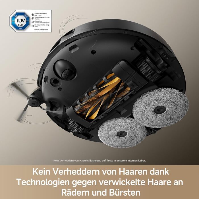 Робот-пилосос Mova P50s Ultra з мокрою прибиранням, 19000 Па, гаряча вода, самоочищення, LDS-навігація, RGB AI, LED-датчики, автоматичне порожнення та заправка