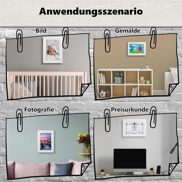 Рамки для дитячих малюнків A4 Kromapolis (2 шт.) з екологічного MDF, дерев'яний колір