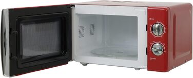 Мікрохвильова піч Russell Hobbs RHMM701C Solo 17л, 700 Вт, червона: 5 рівнів потужності, таймер, розморожування, легке очищення