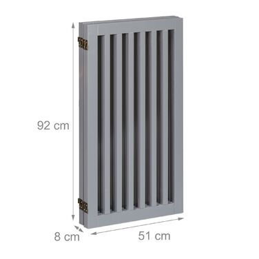 Захисний бар'єр Relaxdays сірого кольору, 92 см