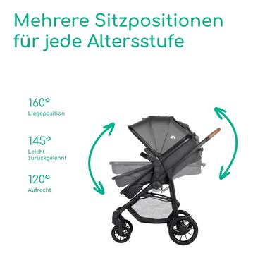 Дитяча коляска Bebeconfort Haze Trio 3-в-1, 0-4 роки, до 22 кг, i-Size, компактна, Tinted Stone