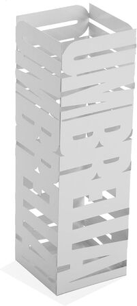 Підставка для парасоль під стійкою, Ingolstadt, біла, метал, 49 x 15,5 x 15,5 см