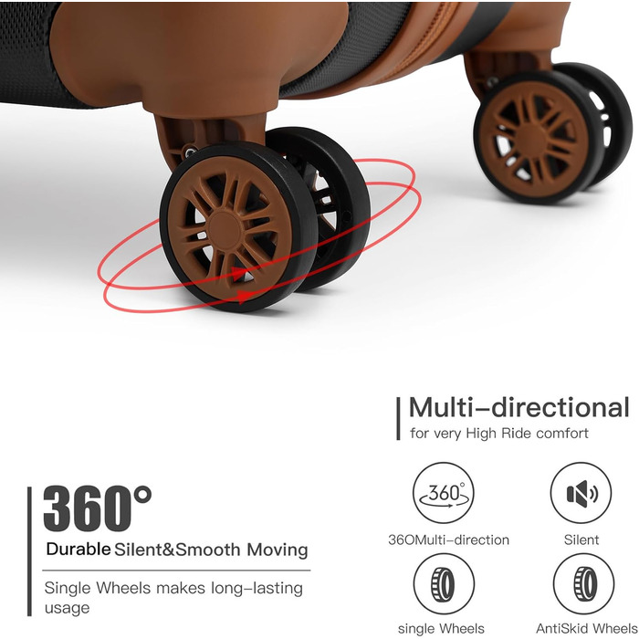 Чемодан-валіза KONO з жорсткою оболонкою, 76x50x31 см, білий (чорний, S 57x40 см) з TSA замком та 4 спіннер колесами