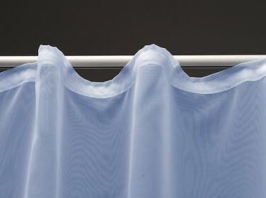 Декоративний шарф вуаль Штора для мансардного вікна 140х245 см (небесно-блакитний)