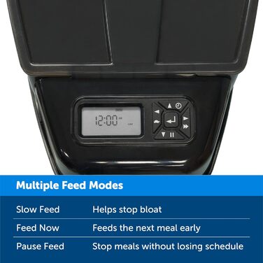 Годівниця PetSafe, з керуванням зі смартфона через додаток, підходить для сухого корму, ємність 1,5 л, чорний, сірий (просто корм)