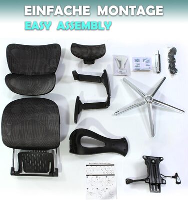 Офісний крісло Sesto Senso K80G Grey (1, Black) з підставкою для ніг, ергономічний, з регульованою спинкою та підлокітниками, для керівників