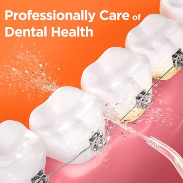 Комбінований набір: Іригатор для рота та електрична зубна щітка Bitvae, 3 режими & 5 рівнів тиску, бездротовий, з 4 насадками для щітки та 4 насадками для іригатора, чорний