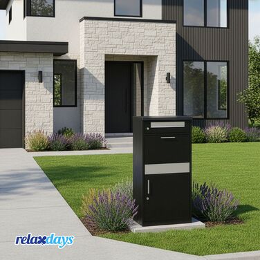 Скринька для листів Relaxdays з відділенням для пакунків